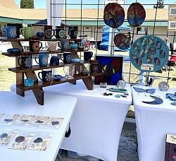 Booth at a recent craft fair.